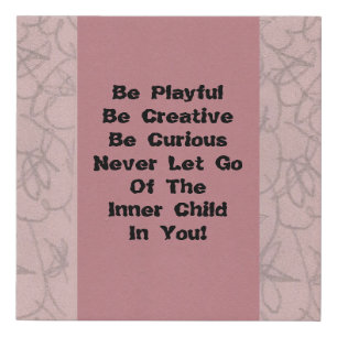 Inner Child Faux Canvas Print