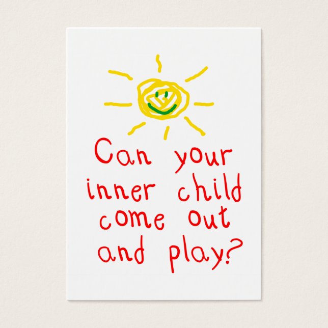 Inner Child Fun Mini Cards  (Business Card Size) (Front)