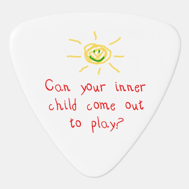 Inner Child Guitar Pick (Front)
