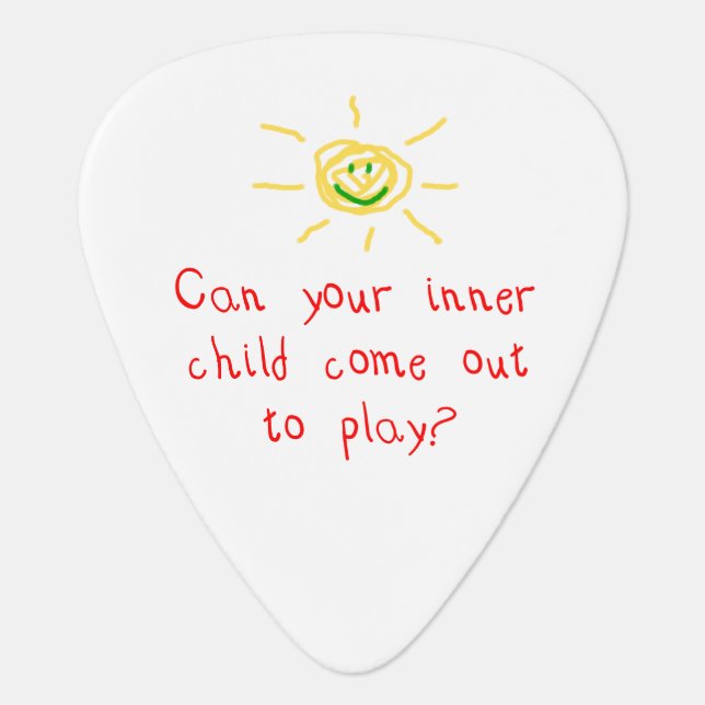 Inner Child Guitar Pick (Front)