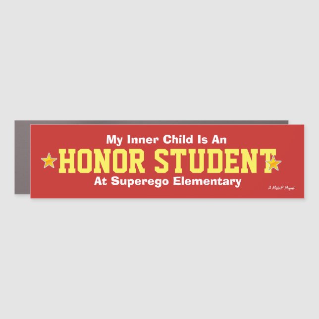 Inner Child/Honor Student - Car Bumper Magnet (Front)