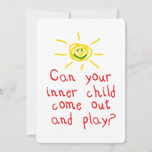 Inner Child Party Invitation