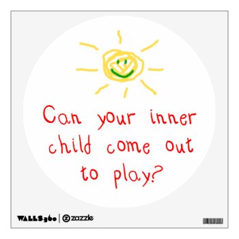 Inner Child Wall Sticker by scribbleprints at Zazzle