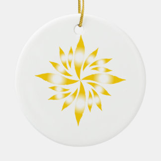 Inner Christmas Star #7 Ceramic Ornament