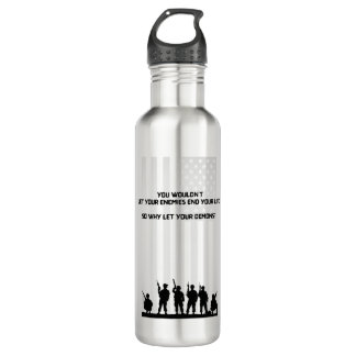 Inner Demons Water Bottle – Motivational Quote