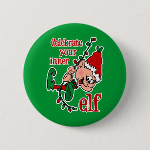 Inner Elf Pinback Button