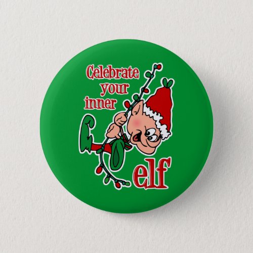 Inner Elf Pinback Button