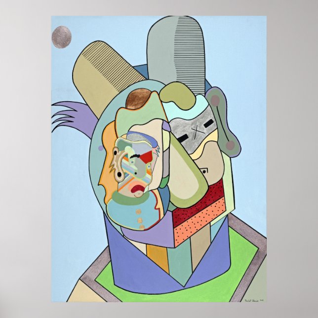 "Inner Face" by Ruchell Alexander Poster (Front)