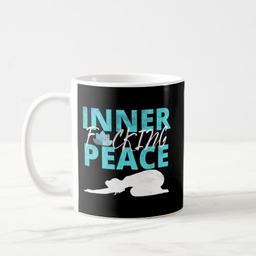 Inner FIng Peace Lotus Flower Meditation Yoga Coffee Mug