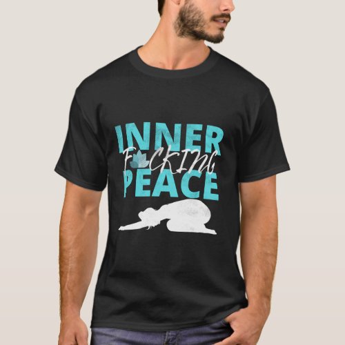 Inner FIng Peace Lotus Flower Meditation Yoga T_Shirt