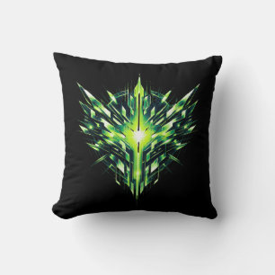 Inner Fire Seal Abstract Spiritual Energy Throw Pillow