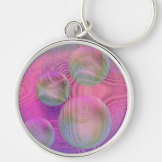 Inner Flow III – Fuchsia & Violet Galaxy Keychain