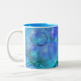 Inner Flow VI â€“ Aqua & Azure Galaxy mug