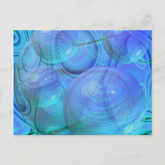 Inner Flow VI – Aqua & Azure Galaxy Postcard