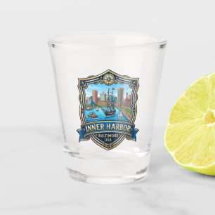 Inner Harbor, Baltimore Maryland Shot Glass