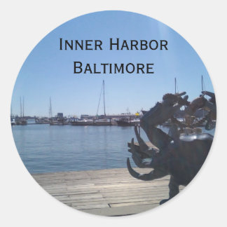 Inner Harbor Classic Round Sticker