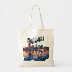 Inner Harbor Reflections: Baltimore Strong Tote Bag
