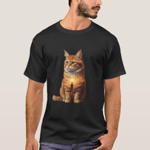 Inner Journey Cat Sunset Silhouette T-Shirt