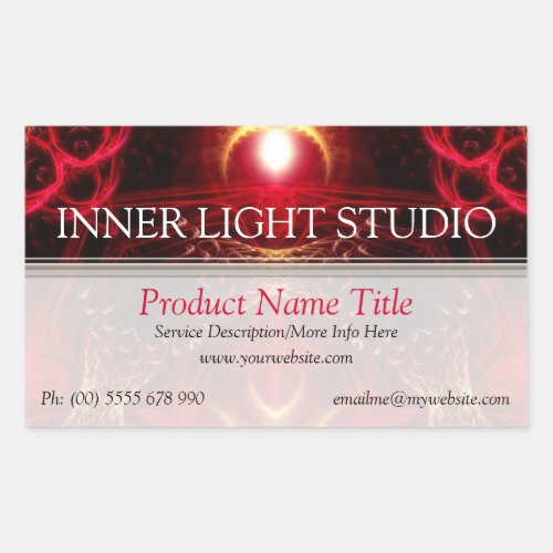 Inner Light Fractal Arts Product Label Sticker