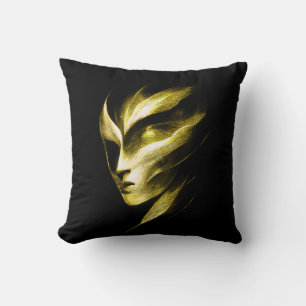 Inner Light Geometry – Modern Abstract Cosmic Throw Pillow