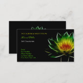Inner Light l Lotus Abstract Art Business Card (Front/Back)