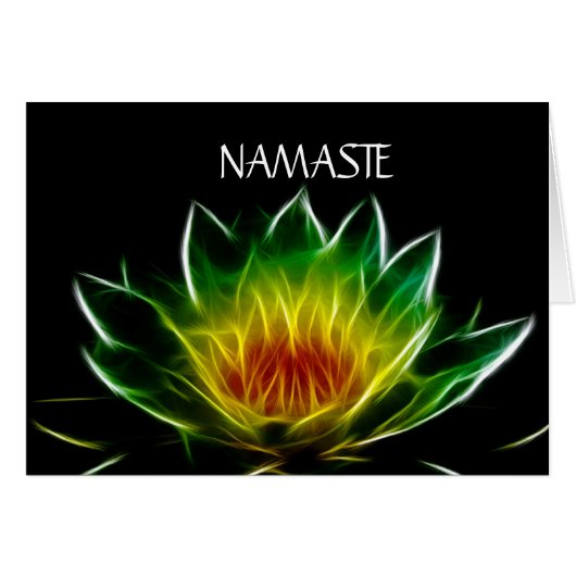 Inner Light | Lotus Abstract Art Cards (Front Horizontal)