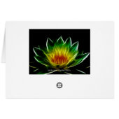 Inner Light | Lotus Abstract Art Cards (Back Horizontal)
