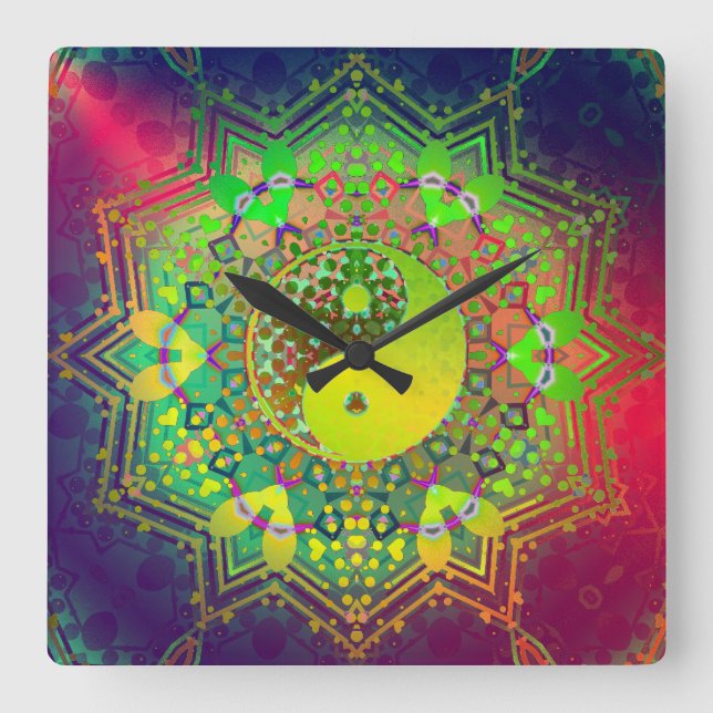 Inner Light Yin Yang Balance Wall Clock (Front)