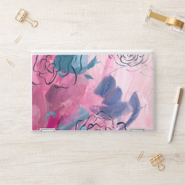 Inner Music - Floral Sketch HP Laptop Skin (Desk)