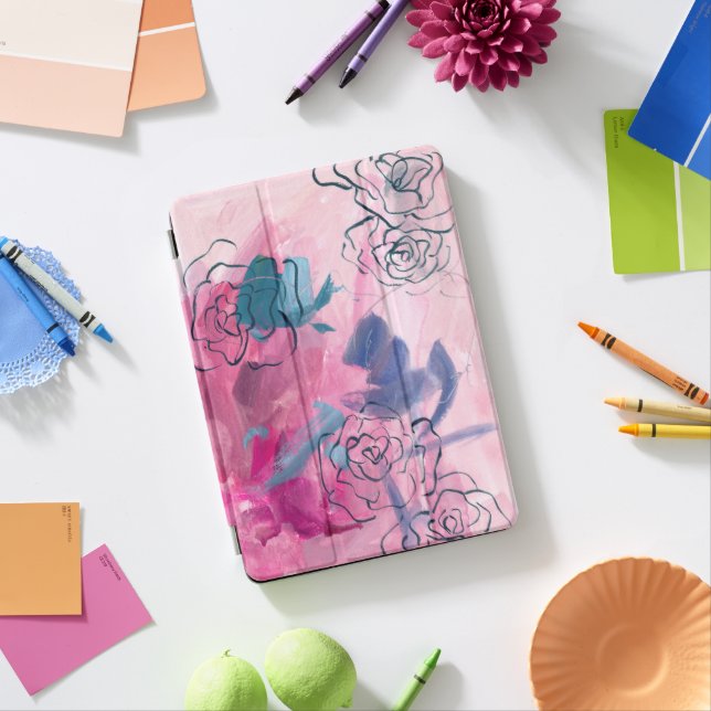 Inner Music - Floral Sketch iPad Pro Cover (Desk)