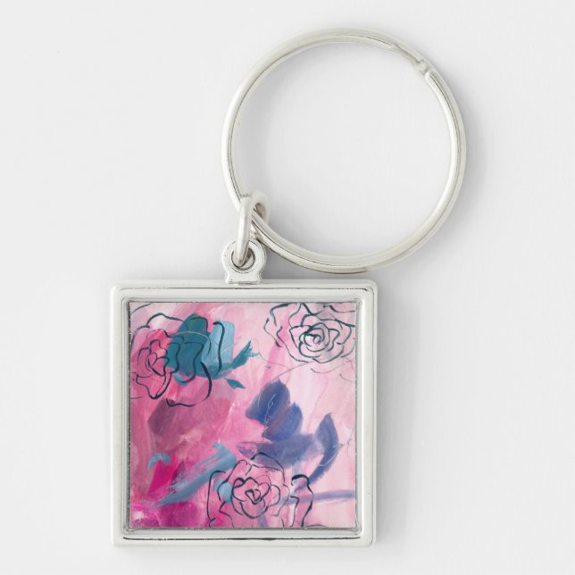Inner Music - Floral Sketch Keychain (Front)