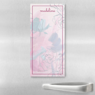 Inner Music - Floral Sketch Magnetic Notepad