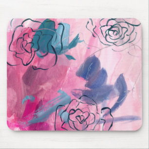 Inner Music - Floral Sketch Mouse Pad