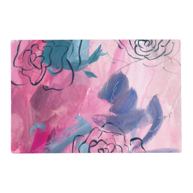 Inner Music - Floral Sketch Placemat (Front)