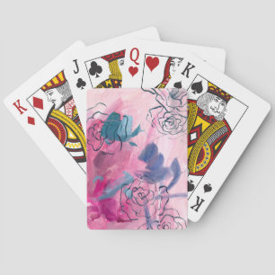 Inner Music - Floral Sketch Poker Cards