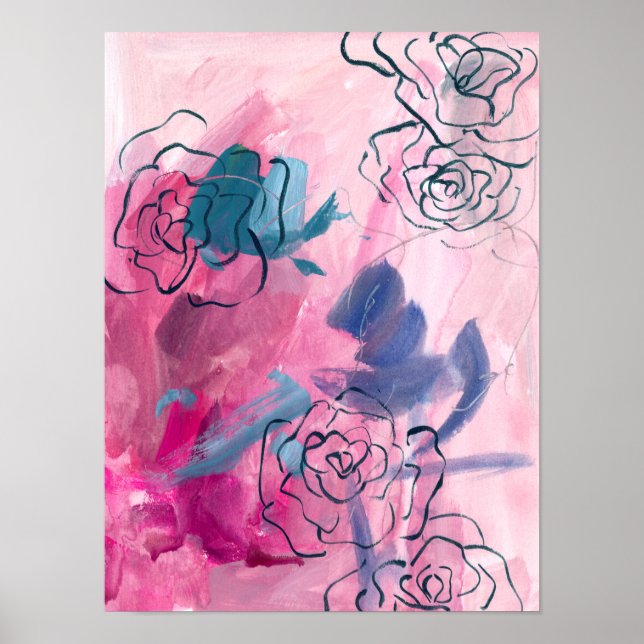 Inner Music - Floral Sketch Poster (Front)