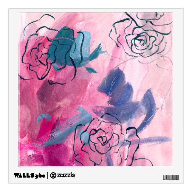 Inner Music - Floral Sketch Wall Decal (Front)