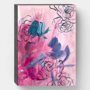 Inner Music - Floral Sketch Wooden Box Sign