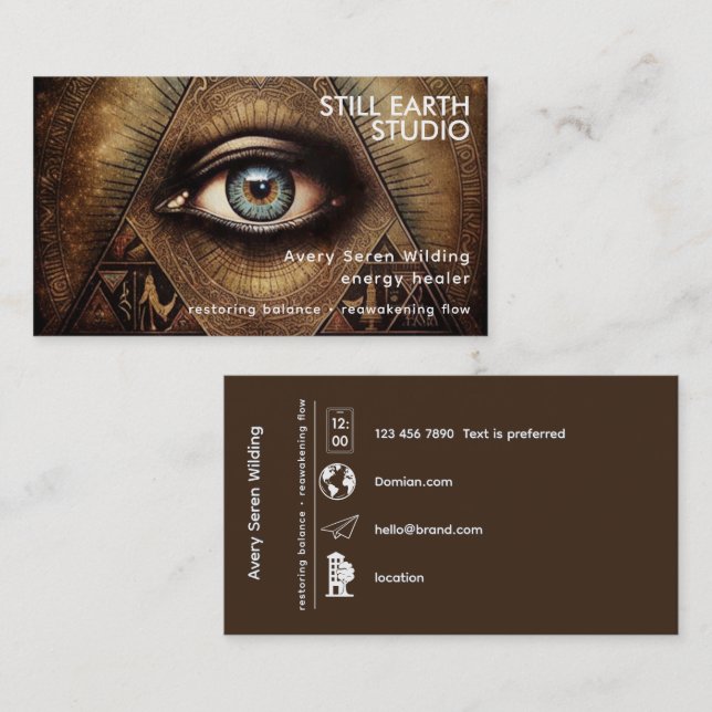 Inner Oracle | Third Eye Design Business Card (Front/Back)