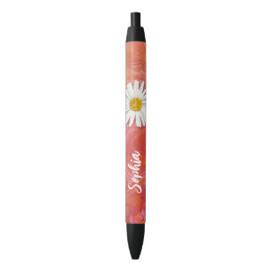 Inner Peace Daisy Hippie Symbol Sign BOHO Custom Pen