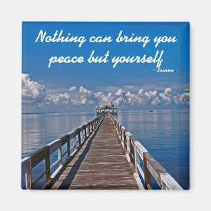 Inner Peace Emerson Inspirational Quote Magnet