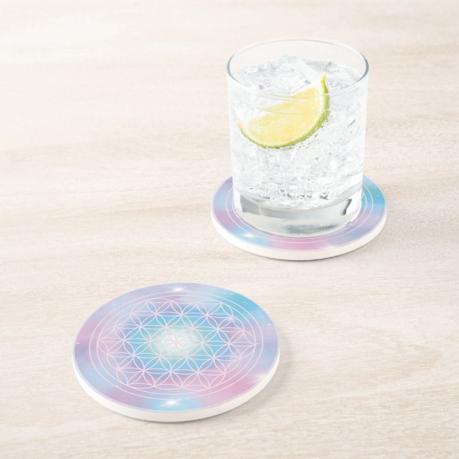Inner Peace – Flower of Life Coaster (Side)