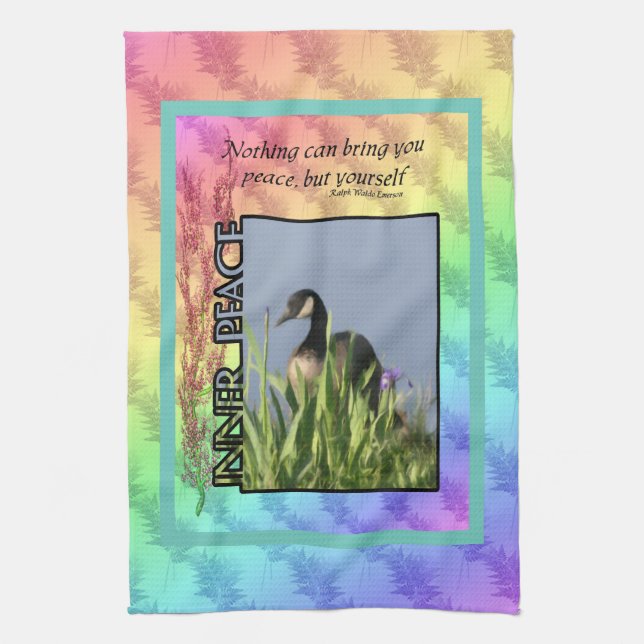 Inner Peace Inspirational Towel (Vertical)