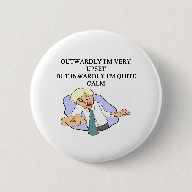 inner peace joke pinback button (Front)