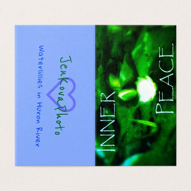 INNER PEACE MINI CARDS 2x3.5 horizontal (Outside Unfolded)