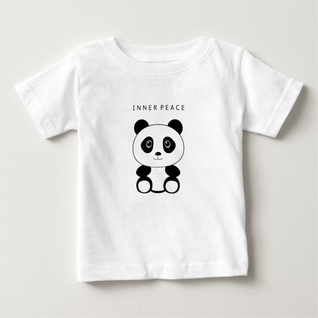 Inner Peace Panda Baby T-Shirt (Front)