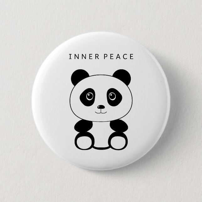 Inner Peace Panda Button (Front)