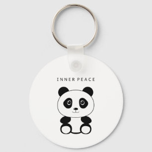 Inner Peace Panda Keychain