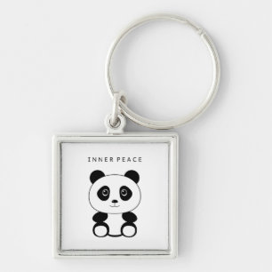 Inner Peace Panda Keychain