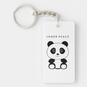 Inner Peace Panda Keychain